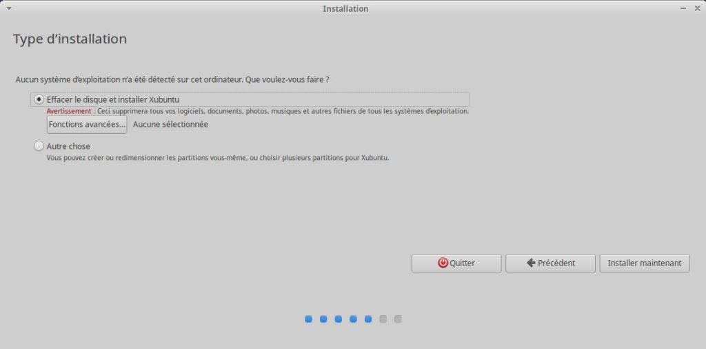 choix installation