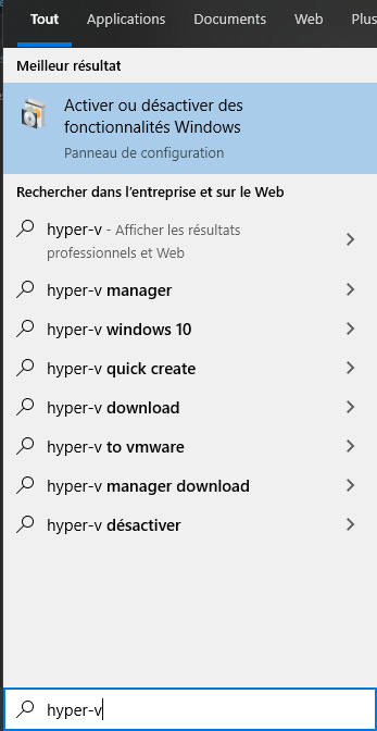 activer desactiver fonctionnalité