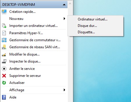 Nouveau ordinateur virtuel